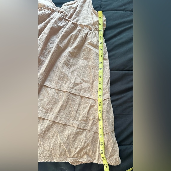 Wild Fable Tan Spaghetti Strap Summer Mini Dress Size L - Picture 4 of 6